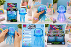 Jellyfish Squishy Toy Slow Rise Sensory Fidget, Stress Relief Desk To Aura & Aroma