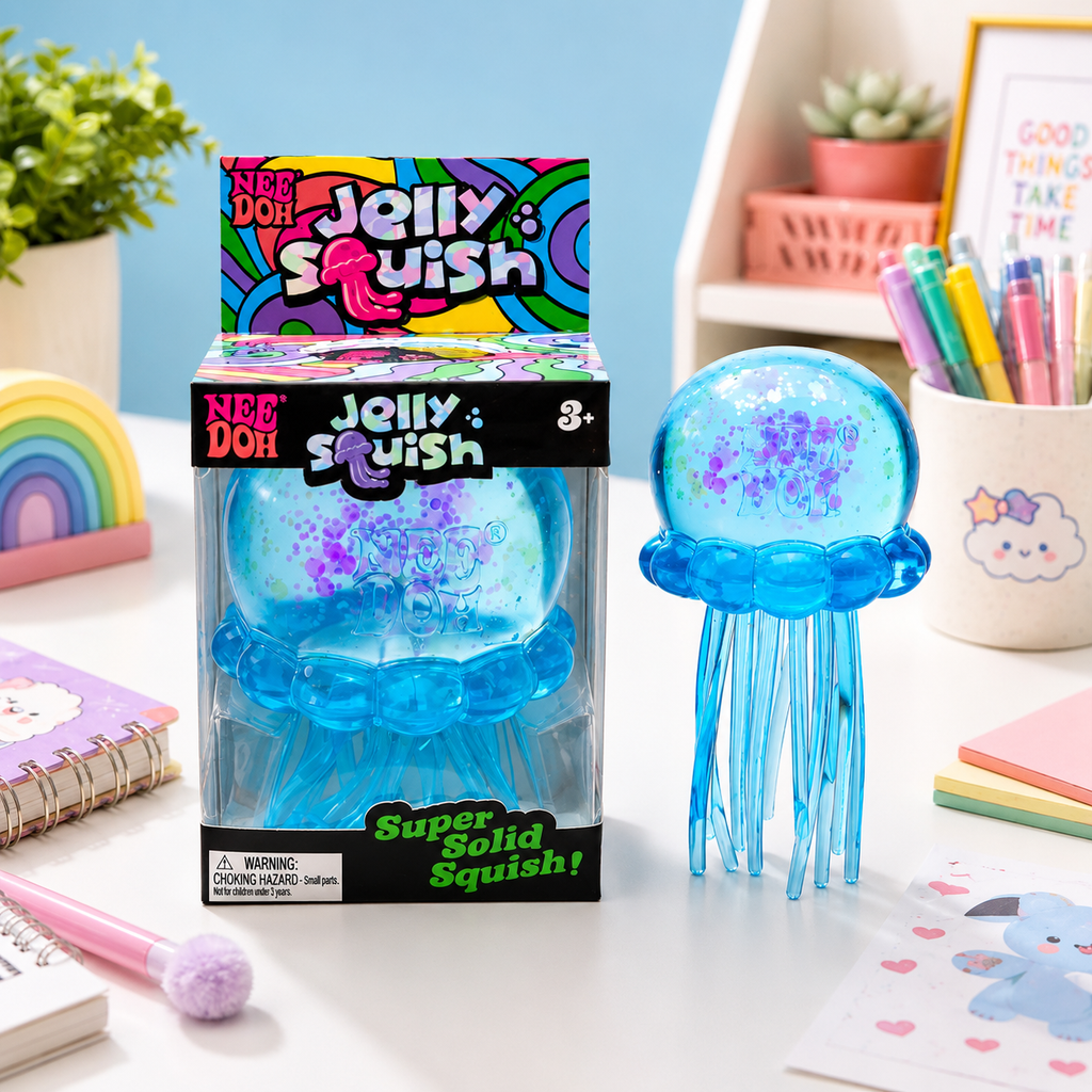 Jellyfish Squishy Toy Slow Rise Sensory Fidget, Stress Relief Desk To Aura & Aroma