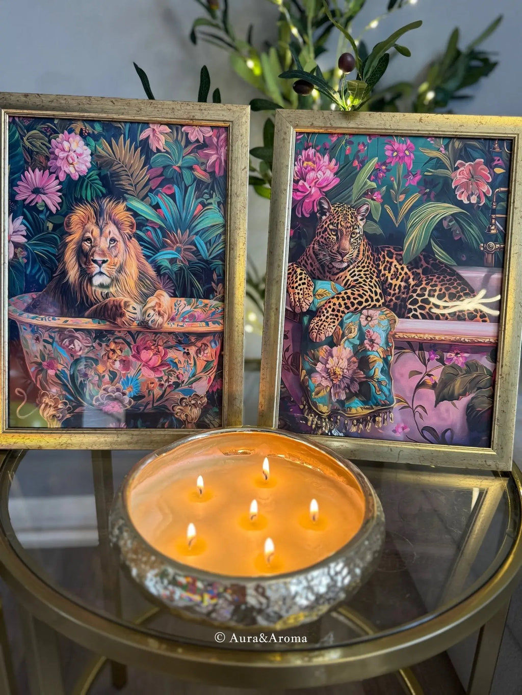 Animal wall art with picture frames - Aura & Aroma