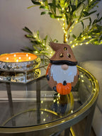 Autumn Gnome Wax Burner – Cozy Ceramic Pumpkin Candle & Wax Melt Warmer | Fall Home Décor, Halloween Accent, and Aromatherapy Gift Idea 🎃🕯️ - Aura & Aroma