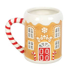 Candy Cane Gingerbread House Christmas Mug - Aura & Aroma