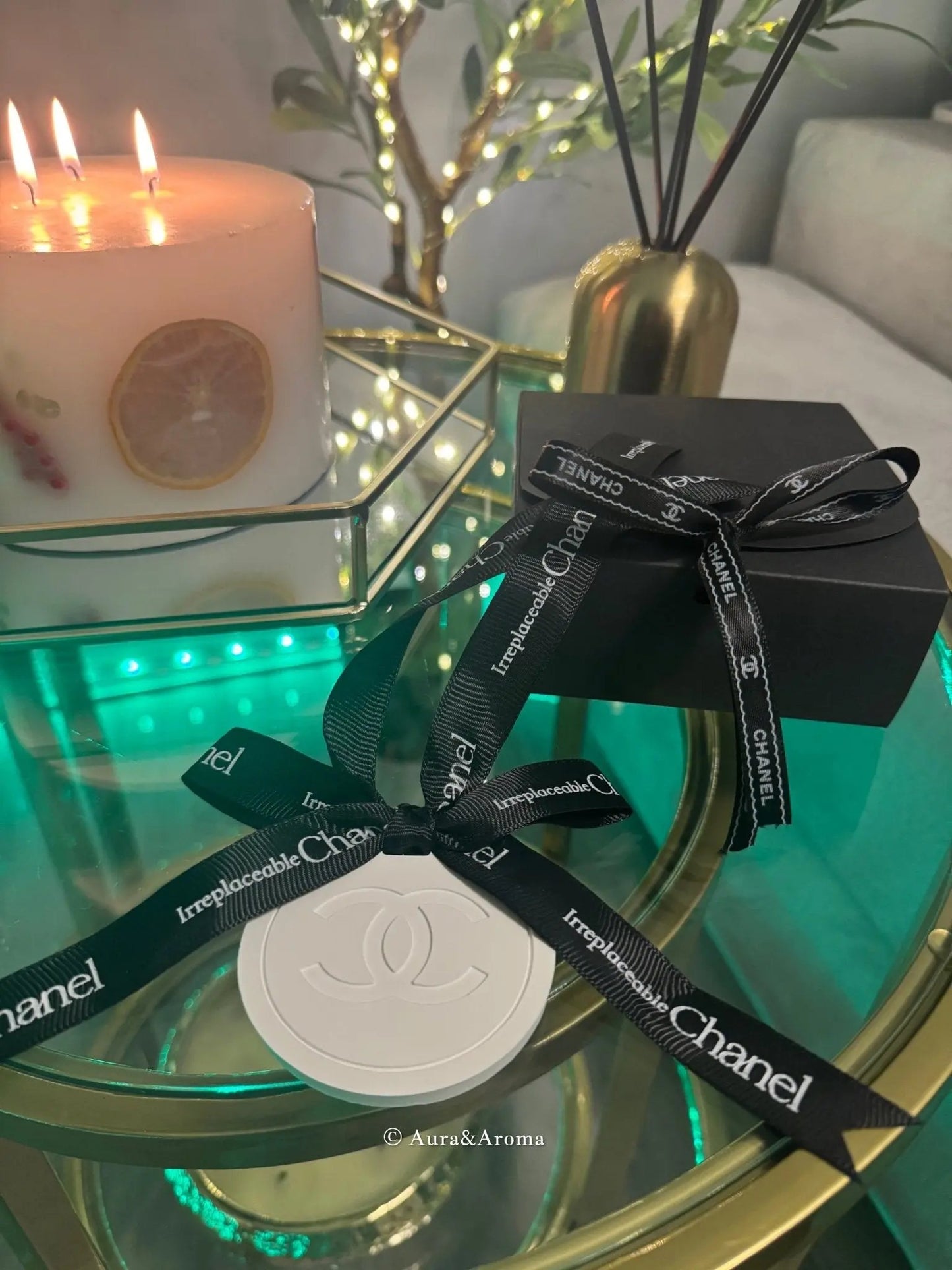 Chanel inspired car and home hanging air freshener perfect gift present anniversary and birthday - Aura & Aroma