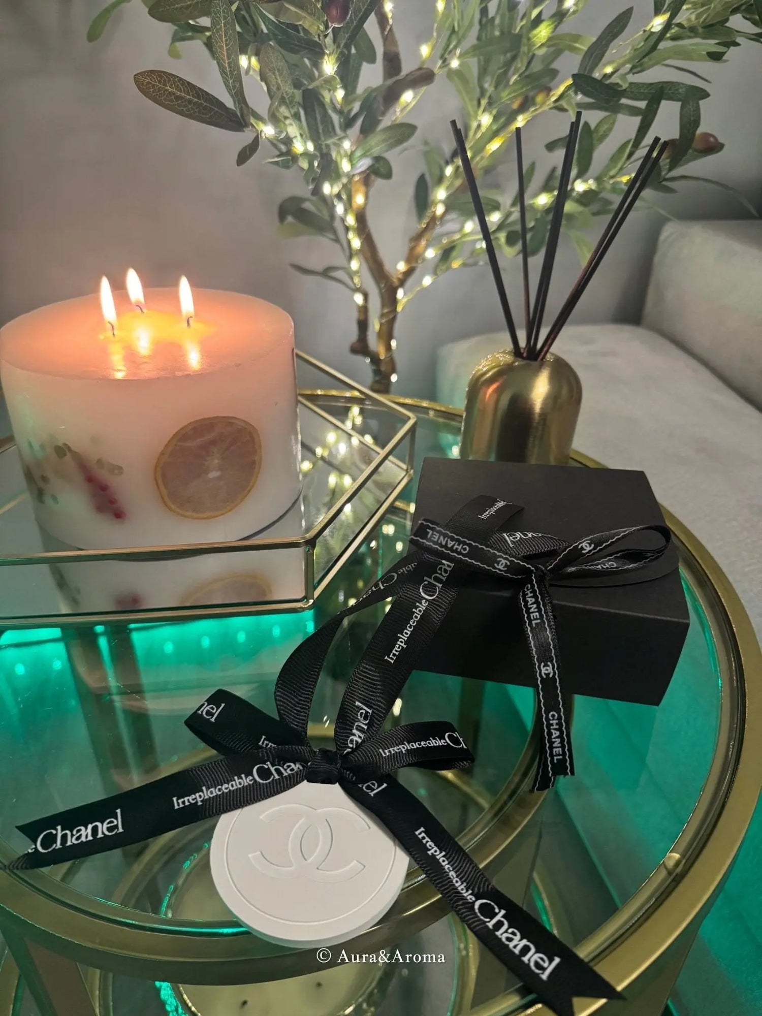 Chanel inspired car and home hanging air freshener perfect gift present anniversary and birthday - Aura & Aroma