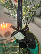Chanel inspired car and home hanging air freshener perfect gift present anniversary and birthday - black ribbon - Aura & Aroma