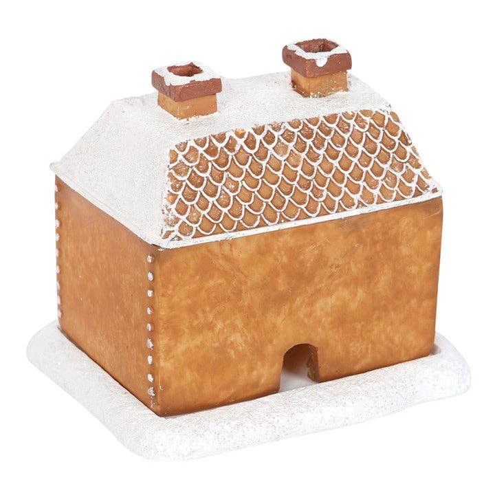 Christmas Gingerbread House Incense Cone Burner - Aura & Aroma