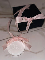 Dior inspired car and home hanging air freshener perfect gift present anniversary and birthday - pink ribbon - Aura & Aroma