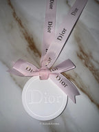 Dior inspired car and home hanging air freshener perfect gift present anniversary and birthday - pink ribbon - Aura & Aroma