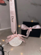 Dior inspired car and home hanging air freshener perfect gift present anniversary and birthday - pink ribbon - Aura & Aroma