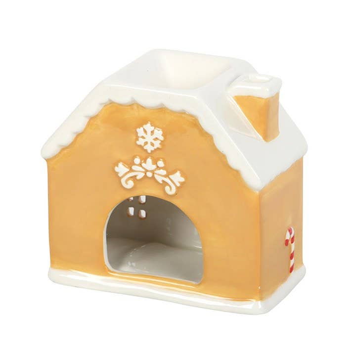 Gingerbread House Shaped Christmas Oil Burner and Wax Warmer - Aura & Aroma