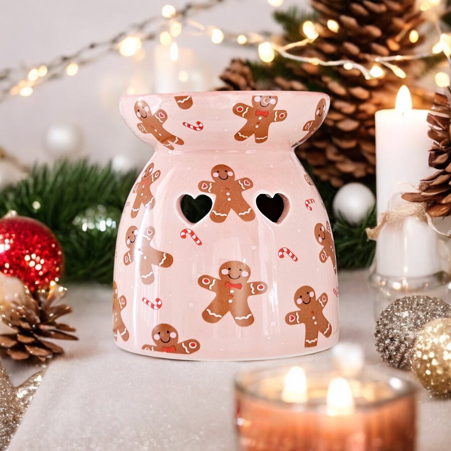 🍪 Gingerbread Wax Burner 🕯️✨ - Aura & Aroma