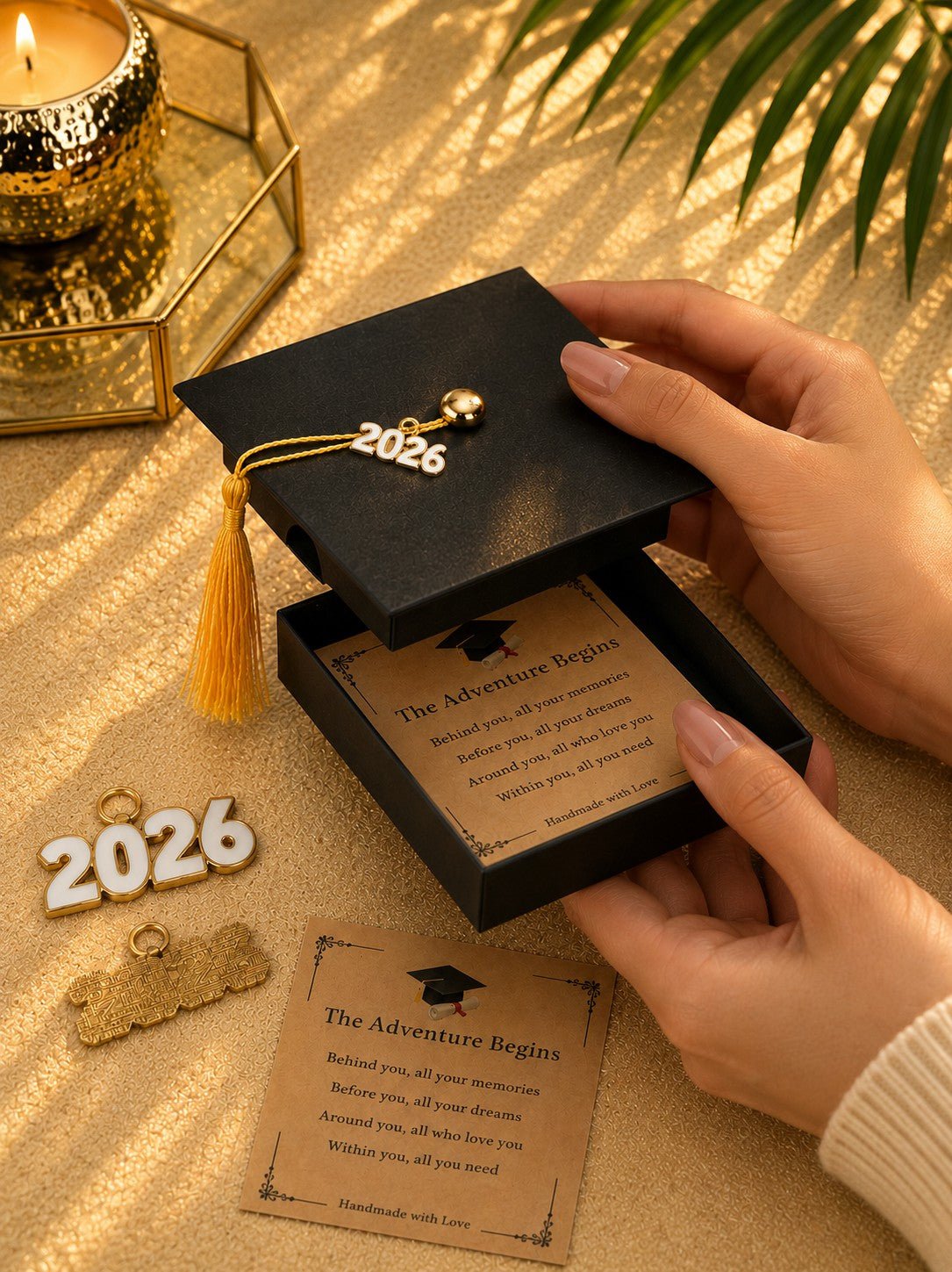 🎓✨ Graduation Keyring Gift Set 2026 – Keepsake Gift Box for Graduates ✨🎓 - Aura & Aroma