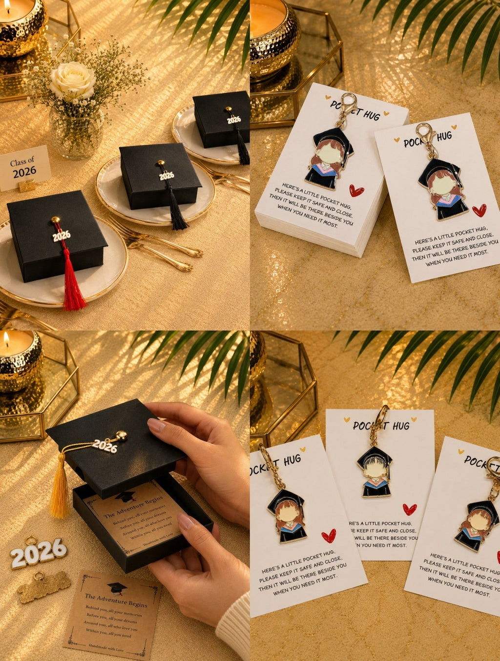 🎓✨ Graduation Keyring Gift Set 2026 – Keepsake Gift Box for Graduates ✨🎓 - Aura & Aroma