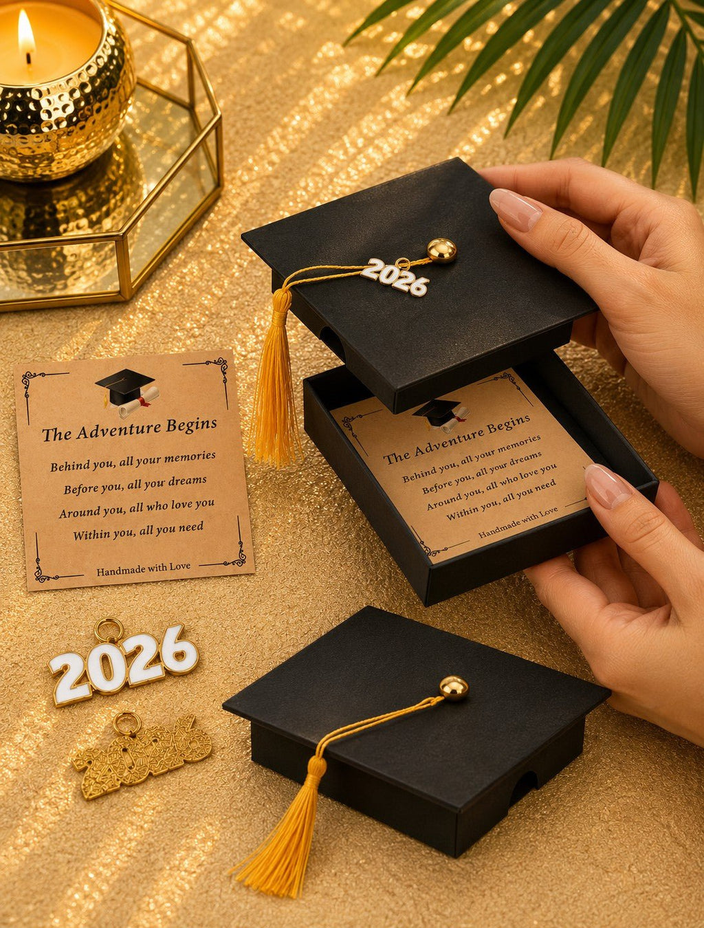 🎓✨ Graduation Keyring Gift Set 2026 – Keepsake Gift Box for Graduates ✨🎓 - Aura & Aroma
