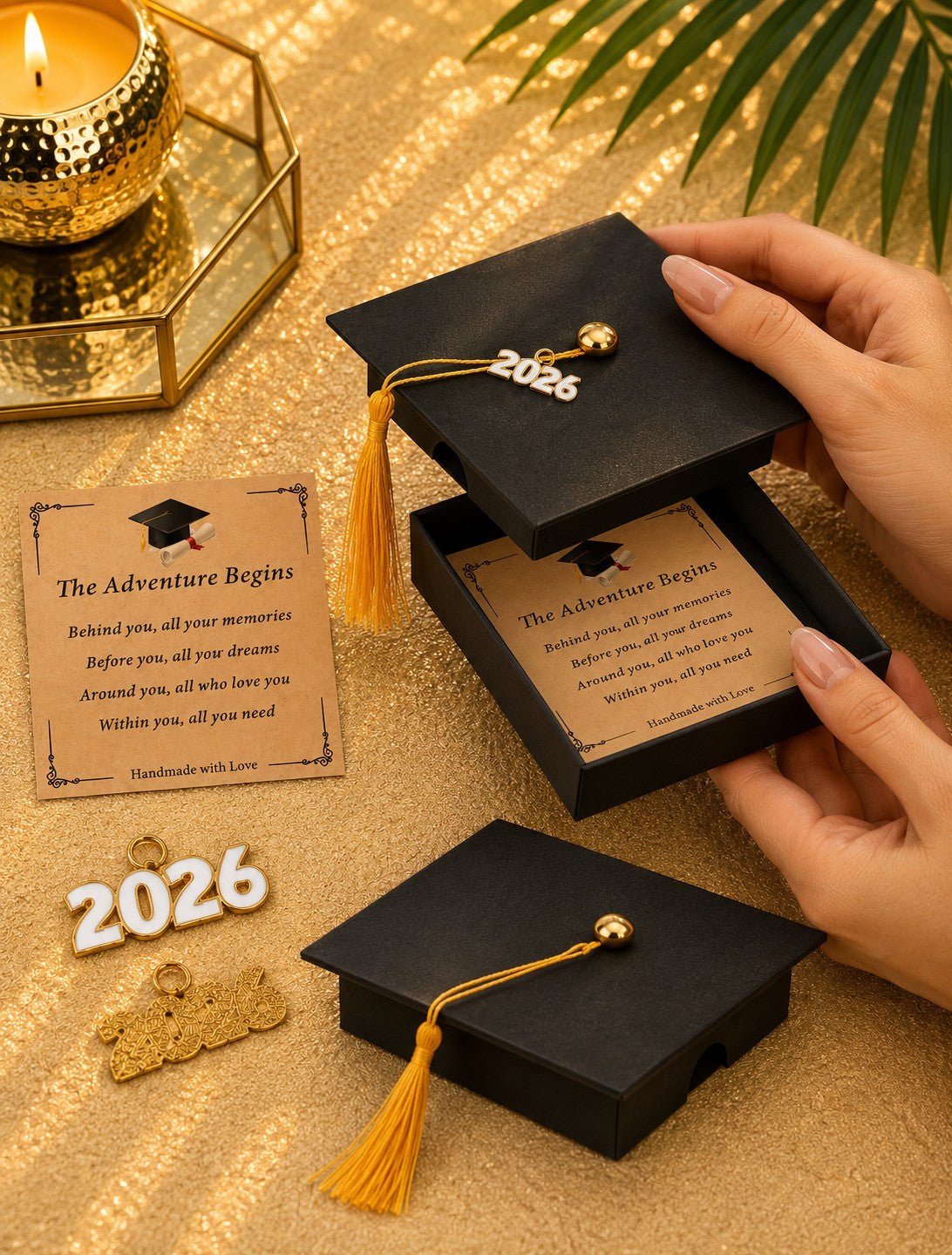 🎓✨ Graduation Keyring Gift Set 2026 – Keepsake Gift Box for Graduates ✨🎓 - Aura & Aroma