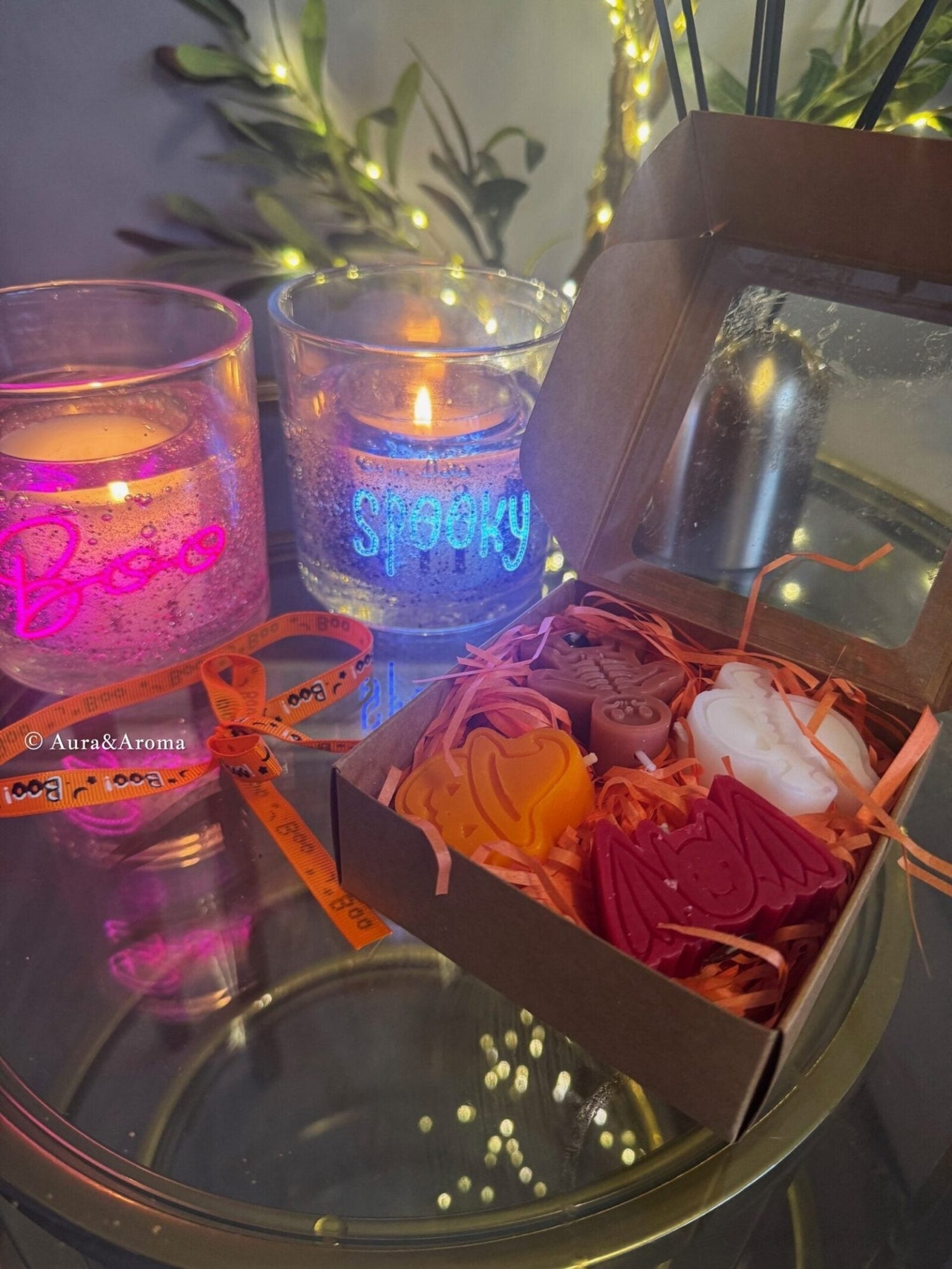 🎃 Halloween Candle Gift Set – Spooky Soy Wax Candles for Home Décor & Gifts - Aura & Aroma