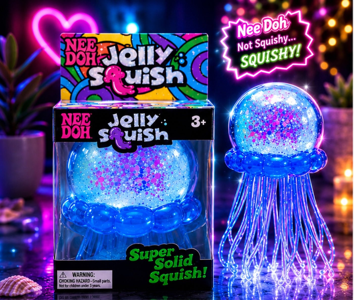 Jellyfish Squishy Toy Slow Rise Sensory Fidget, Stress Relief Desk To - Aura & Aroma