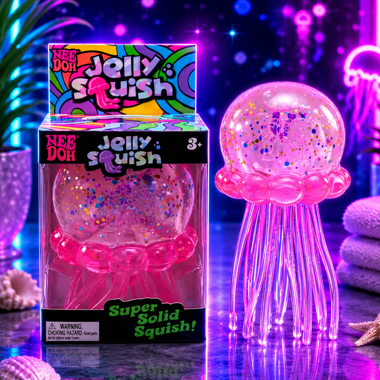 Jellyfish Squishy Toy Slow Rise Sensory Fidget, Stress Relief Desk To - Aura & Aroma