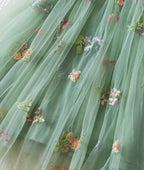 Pastel green pretty princess girls tutu dress birthday special occasions - Aura & Aroma