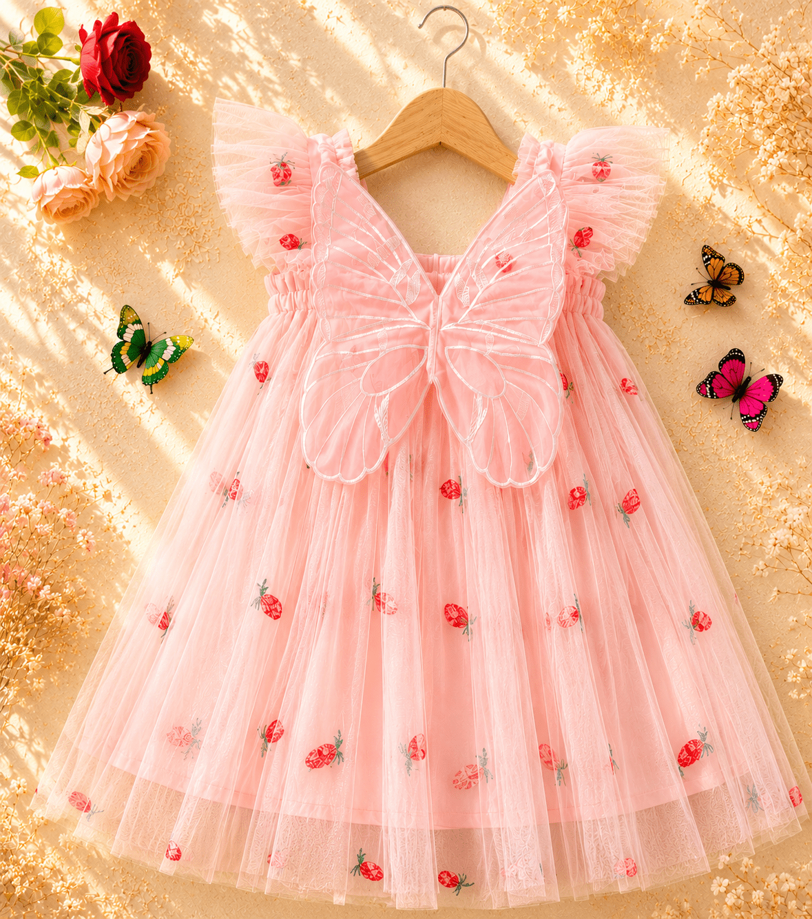 Pink fairy tutu birthday special occasion princess dress costume outfit - Aura & Aroma
