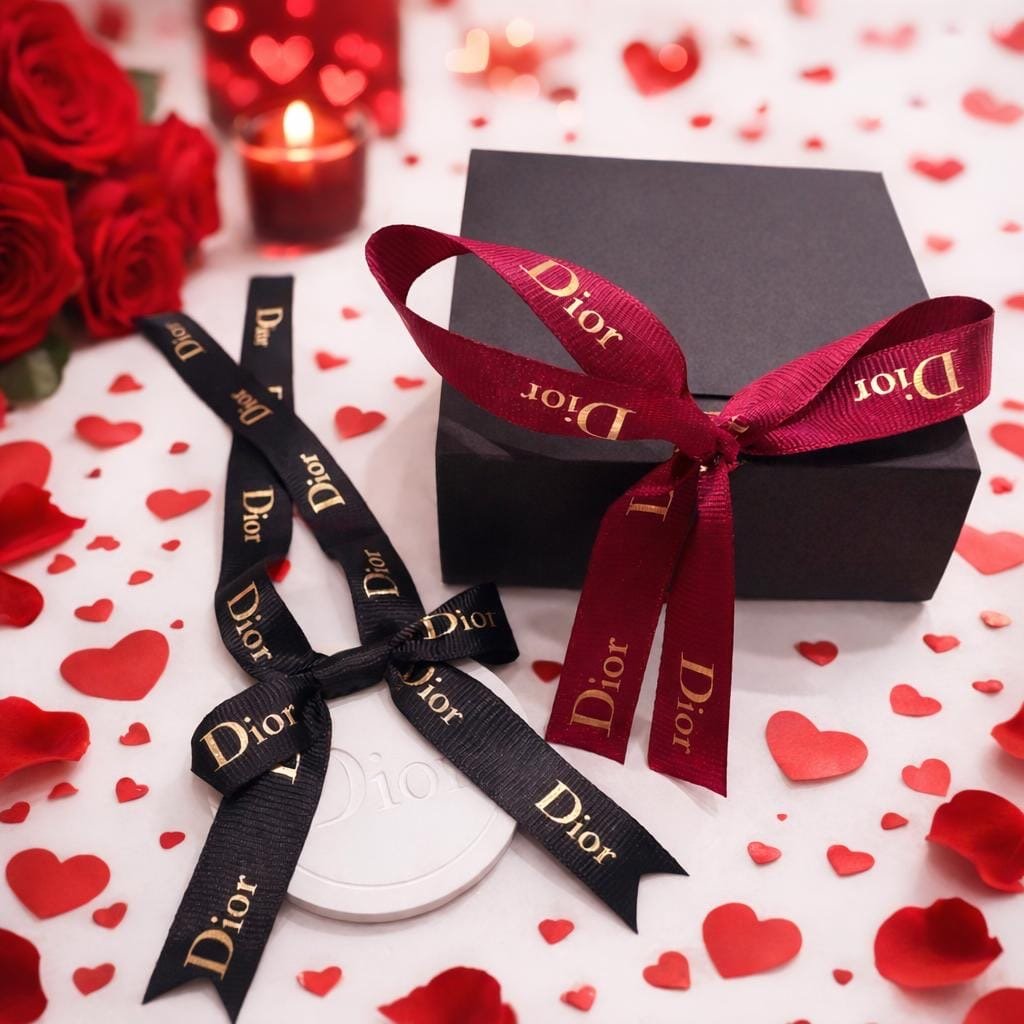 Valentine’s day Dior inspired car and home hanging air freshener perfect gift present anniversary and birthday black and red - Aura & Aroma