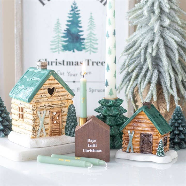 Winter Cabin Ski Chalet Oil Burner - Aura & Aroma