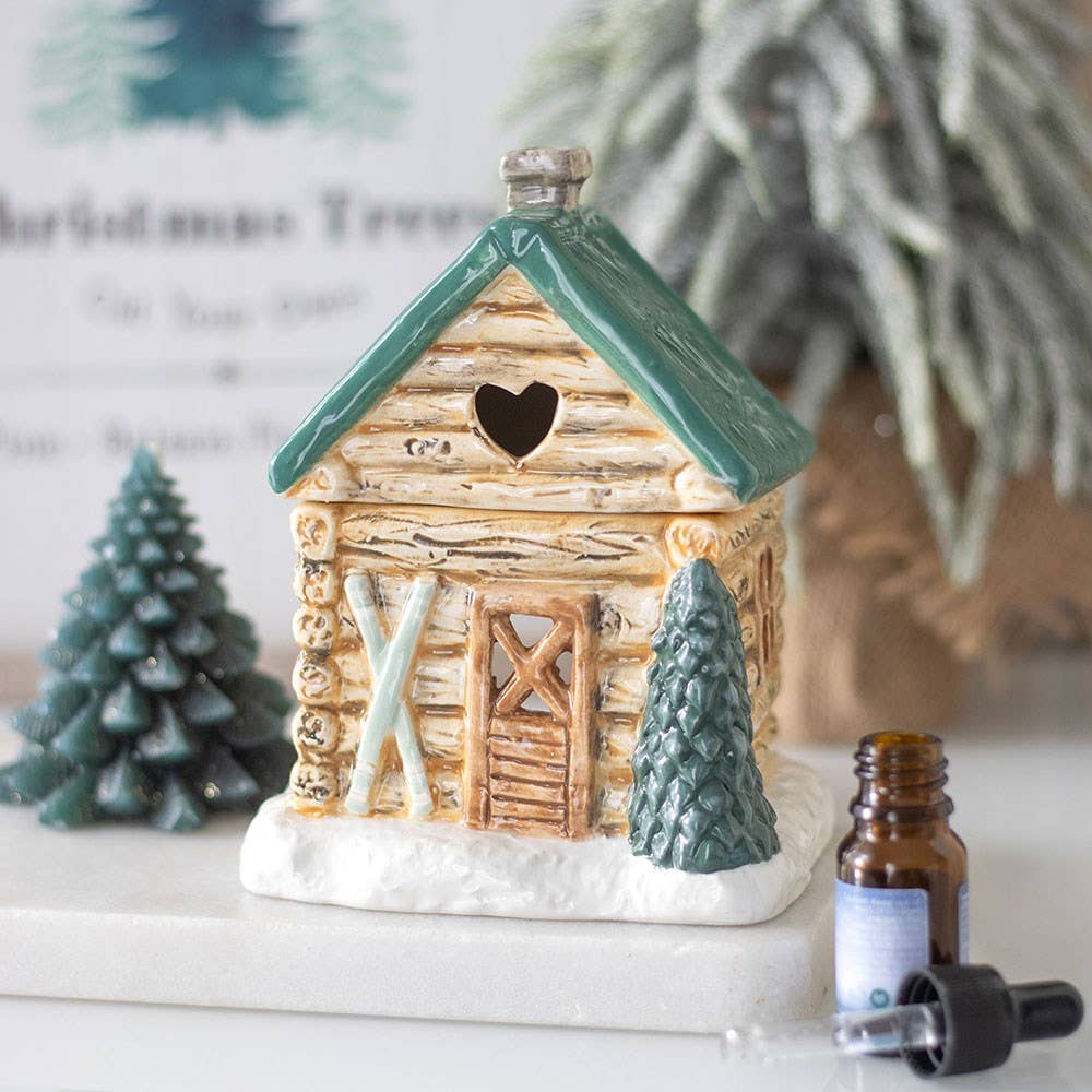 Winter Cabin Ski Chalet Oil Burner - Aura & Aroma
