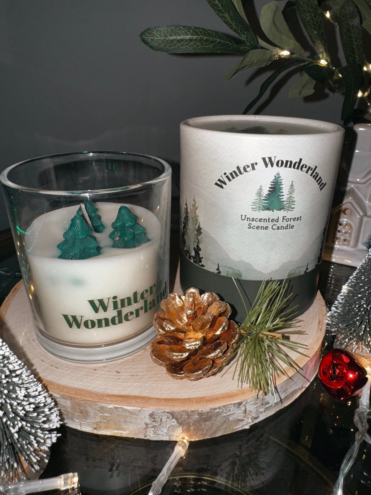 🕯️✨ Winter Wonderland Forest Candle Set ✨🌲 - Aura & Aroma