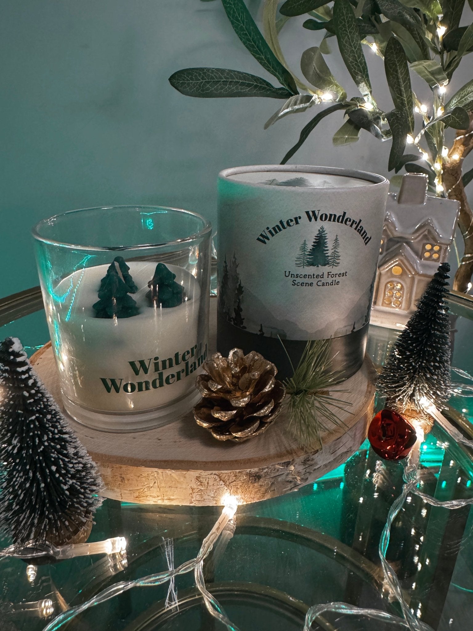 🕯️✨ Winter Wonderland Forest Candle Set ✨🌲 - Aura & Aroma