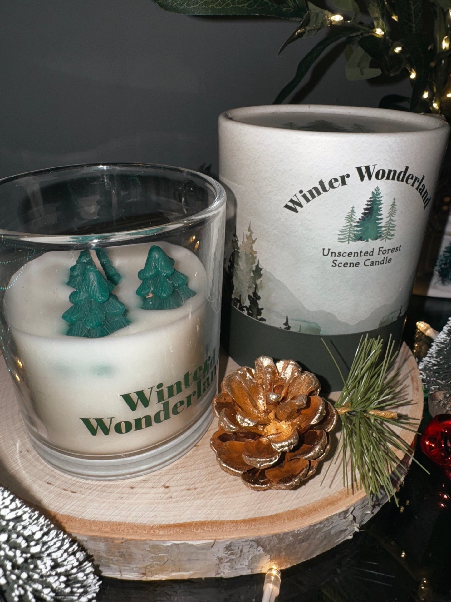 🕯️✨ Winter Wonderland Forest Candle Set ✨🌲 - Aura & Aroma