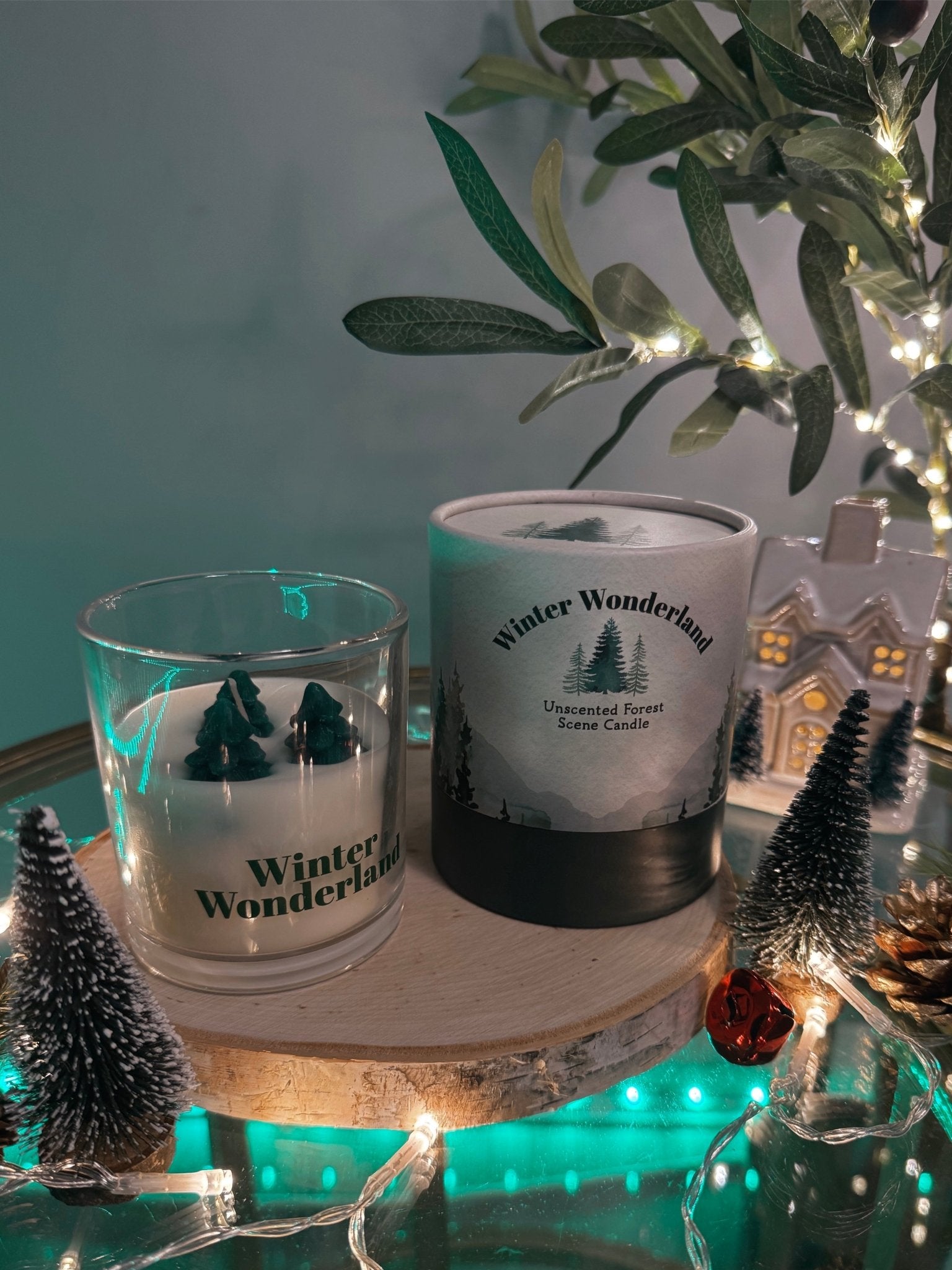 🕯️✨ Winter Wonderland Forest Candle Set ✨🌲 - Aura & Aroma